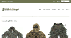 Desktop Screenshot of ghilliesuitdepot.com