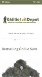 Mobile Screenshot of ghilliesuitdepot.com